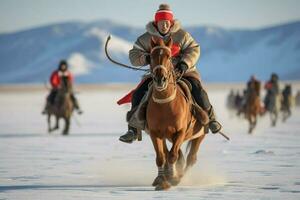 nationale sport de Mongolie photo