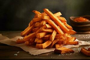 frites de patates douces photo