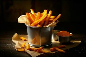 frites de patates douces photo