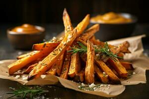 frites de patates douces photo