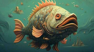 une affiche pour une poisson appelé le poisson photo