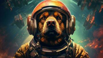 une affiche pour une vidéo Jeu appelé espace chien photo