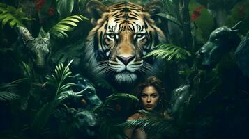 une affiche pour le film reine de le jungle photo