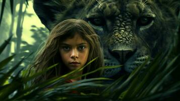 une affiche pour le film reine de le jungle photo