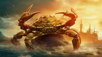 une affiche pour le film le d'or Crabe photo