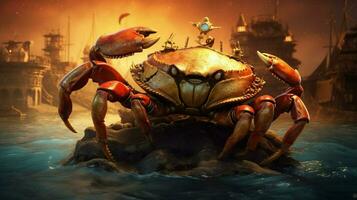une affiche pour le film le d'or Crabe photo