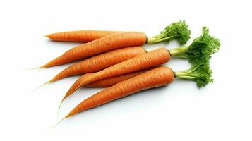 carottes sur une blanc Contexte avec le mot carro photo