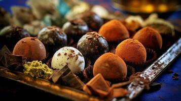 Chocolat truffes sucré photo
