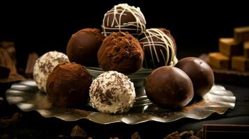 Chocolat truffes image HD photo