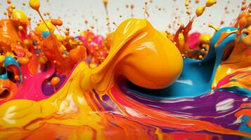 vibrant Couleur palette avec audacieux et brillant couleurs photo