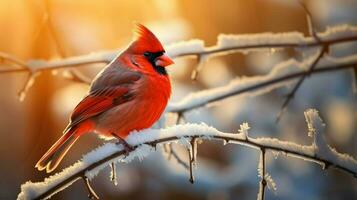 magnifique oiseau la photographie rouge cardinal photo