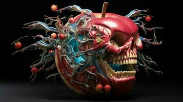 a éclaté Pomme par nychos haute qualité photo