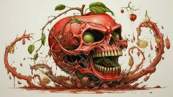 a éclaté Pomme par nychos haute qualité photo