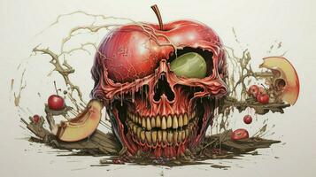 a éclaté Pomme par nychos haute qualité photo