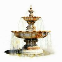 Stewarts Fontaine classiques avec blanc Contexte photo