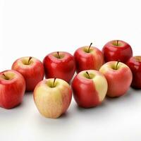 pommes avec transparent Contexte haute qualité ultra HD photo