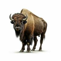 bison avec transparent Contexte haute qualité ultra HD photo