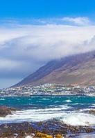 Paysage côtier rocheux à false bay, Cape Town, Afrique du Sud photo