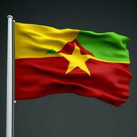 drapeau de Cameroun haute qualité 4k ultra photo