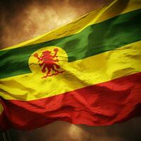 drapeau de Guinée haute qualité 4k ultra h photo