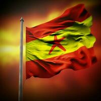 drapeau de Guinée haute qualité 4k ultra h photo