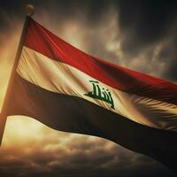 drapeau de Irak haute qualité 4k ultra HD photo