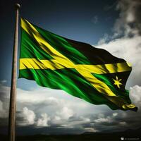 drapeau de Jamaïque haute qualité 4k ultra photo