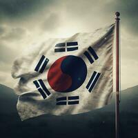 drapeau de Corée haute qualité 4k ultra HD photo