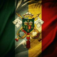 drapeau de papal États haute qualité 4k u photo