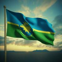 drapeau de Tanzanie haute qualité 4k ultra photo