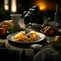 photoréaliste professionnel nourriture commercial photographier photo