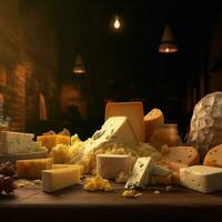 produit coups de fromage haute qualité 4k ultra HD photo