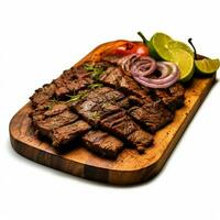 produit coups de photo de carne Asada avec non bac