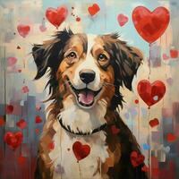 une captivant chien capturer cœurs avec ses charme photo