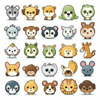 animaux et la nature emojis 2d dessin animé vecteur illustration o photo