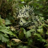 camouflé créatures mélange dans leur alentours photo