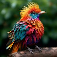 coloré oiseau capable de imitant Humain discours photo