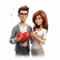 couple avec cœur femme femme 2d dessin animé illustraton sur quoi photo