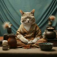 zen animaux domestiques perfection le art de relaxation photo