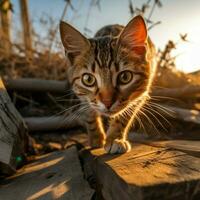 photo de chat plein coup haute qualité hdr 16k ultra HD sauvage