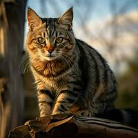 photo de chat plein coup haute qualité hdr 16k ultra HD sauvage