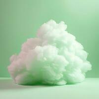 une coton bonbons vert Contexte avec duveteux des nuages photo