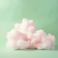 une coton bonbons vert Contexte avec duveteux des nuages photo