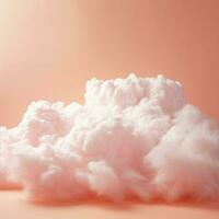 une coton bonbons Orange Contexte avec duveteux des nuages photo