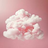 une coton bonbons rouge Contexte avec duveteux des nuages photo