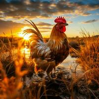 poule sauvage la vie la photographie hdr 4k photo