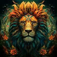 Lion Contexte HD photo