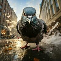 Pigeon sauvage la vie la photographie hdr 4k photo