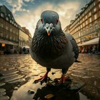 Pigeon sauvage la vie la photographie hdr 4k photo