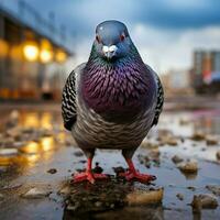 Pigeon sauvage la vie la photographie hdr 4k photo